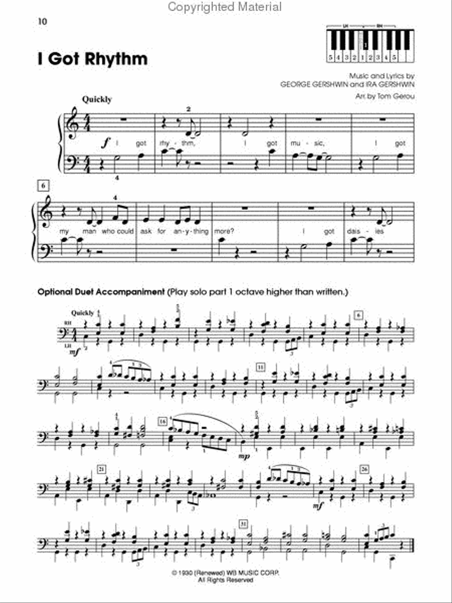 Gershwin Classics Piano Solo scores gallery preview page 2