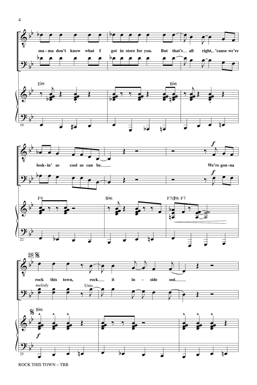 Rock This Town 3-Part scores gallery preview page 3