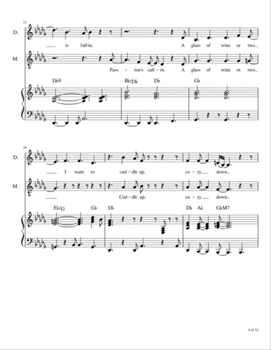 Cuddle Up And Cozy Down Christmas Voice scores gallery preview page 5
