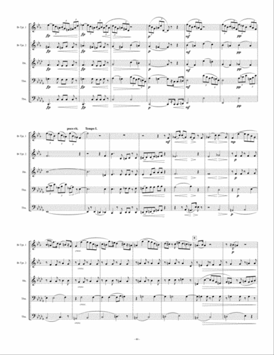 Quintet No. 3 Brass Quintet scores gallery preview page 3