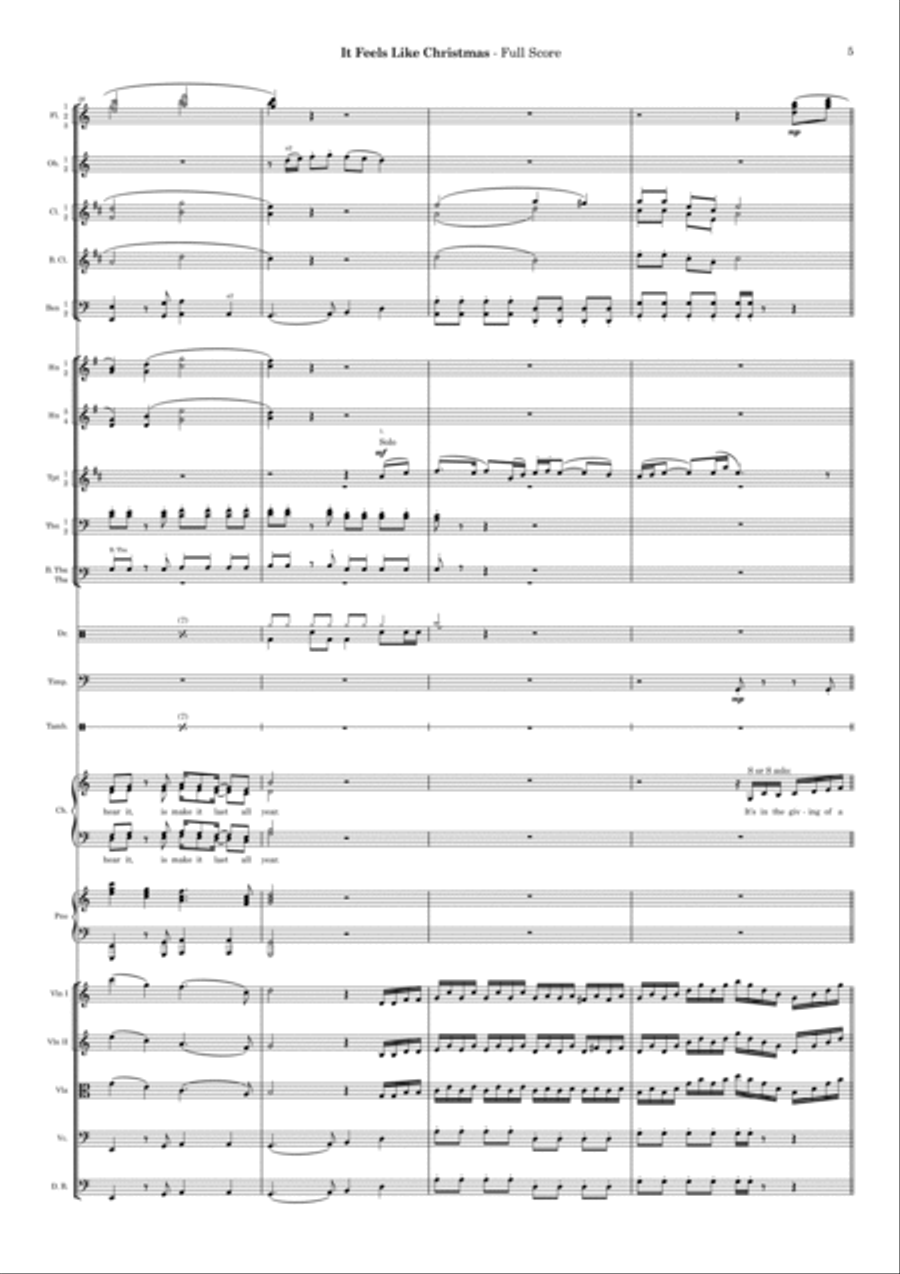 It Feels Like Christmas It Feels Like Christmas Full Orchestra scores gallery preview page 5