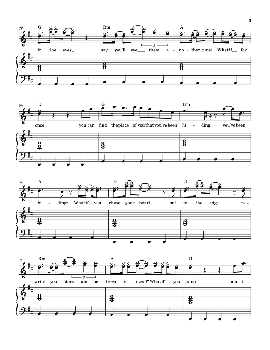 Kiss The Sky Piano, Vocal, Guitar scores gallery preview page 4