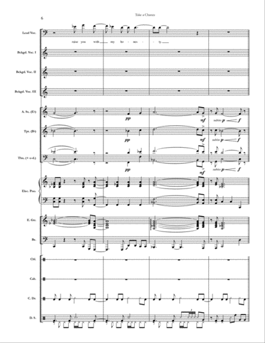 Take A Chance Small Ensemble scores gallery preview page 6