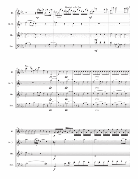 Quartett in Es Dur Op. 8 No. 4 image number null
