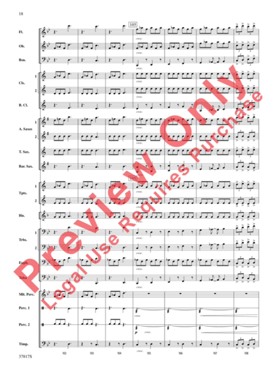 La Tregenda La Tregenda Concert Band scores gallery preview page 11