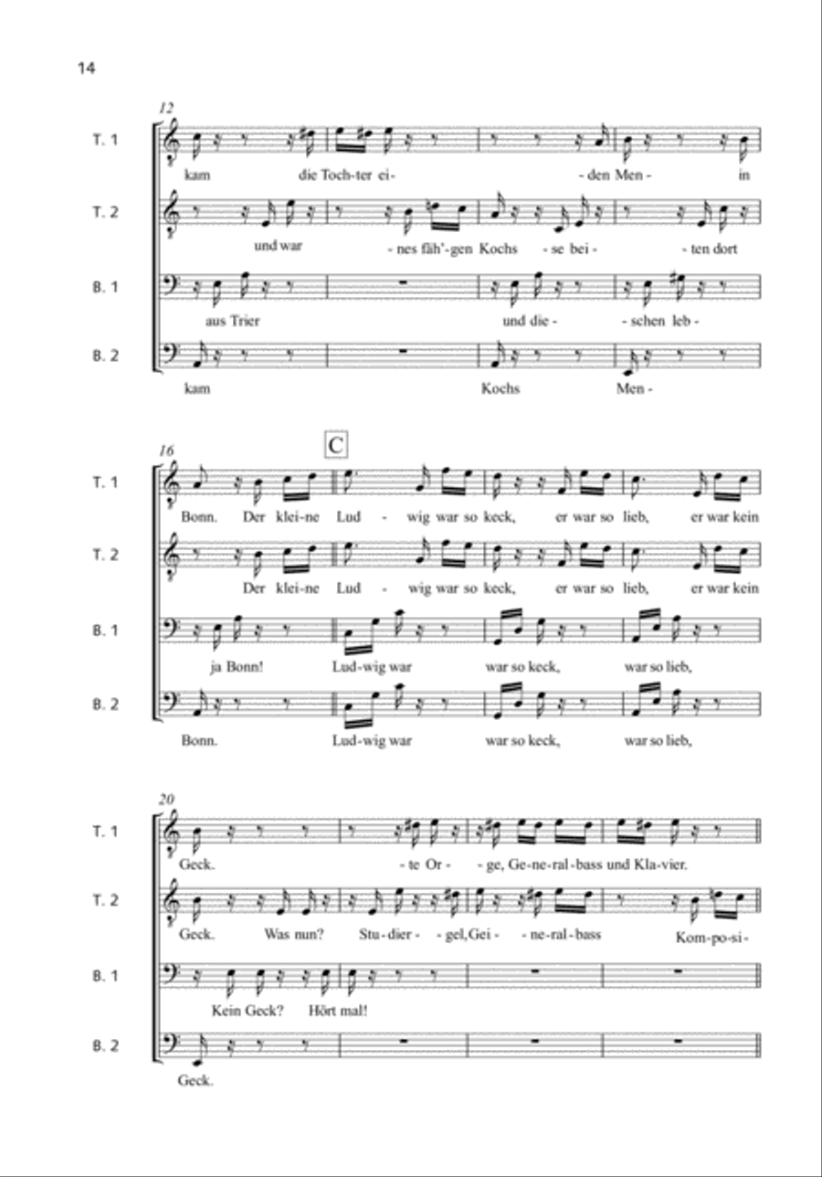 Für Elise Für Elise TTBB scores gallery preview page 2