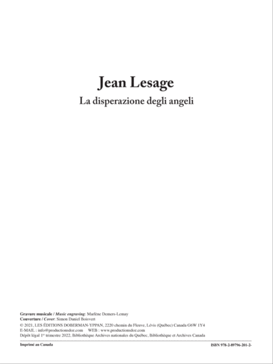 La disperazione degli angeli Clarinet Solo scores gallery preview page 2