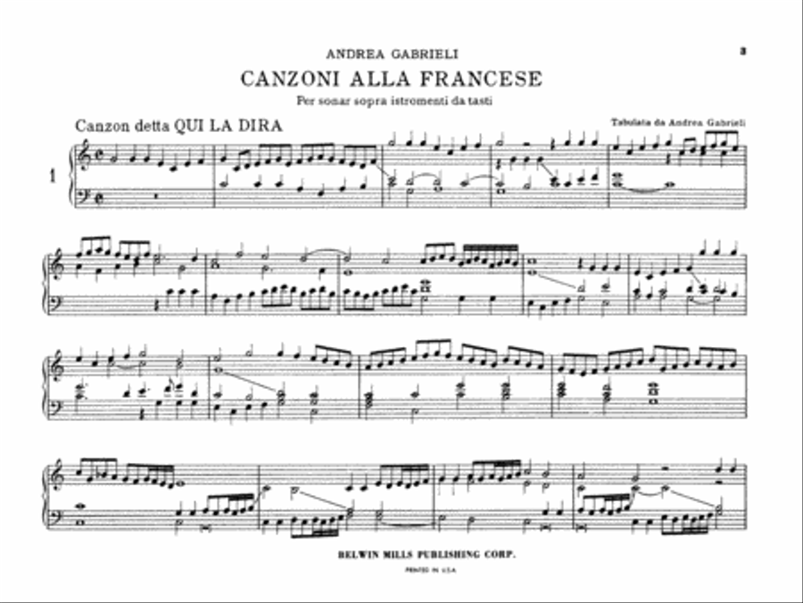 Gabrieli: Organ Works, Volume V Organ scores gallery preview page 1