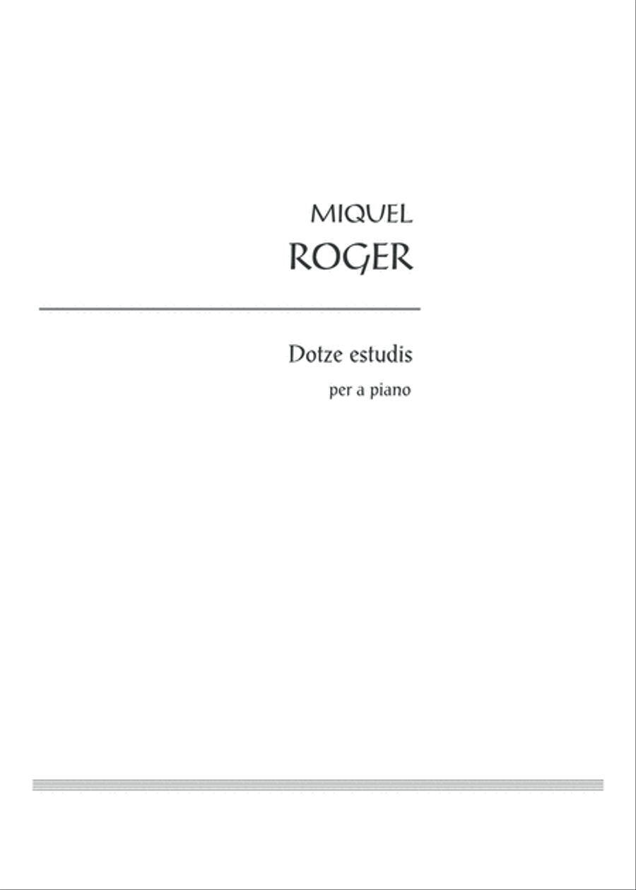 Dotze estudis per a piano Piano Solo scores gallery preview page 3