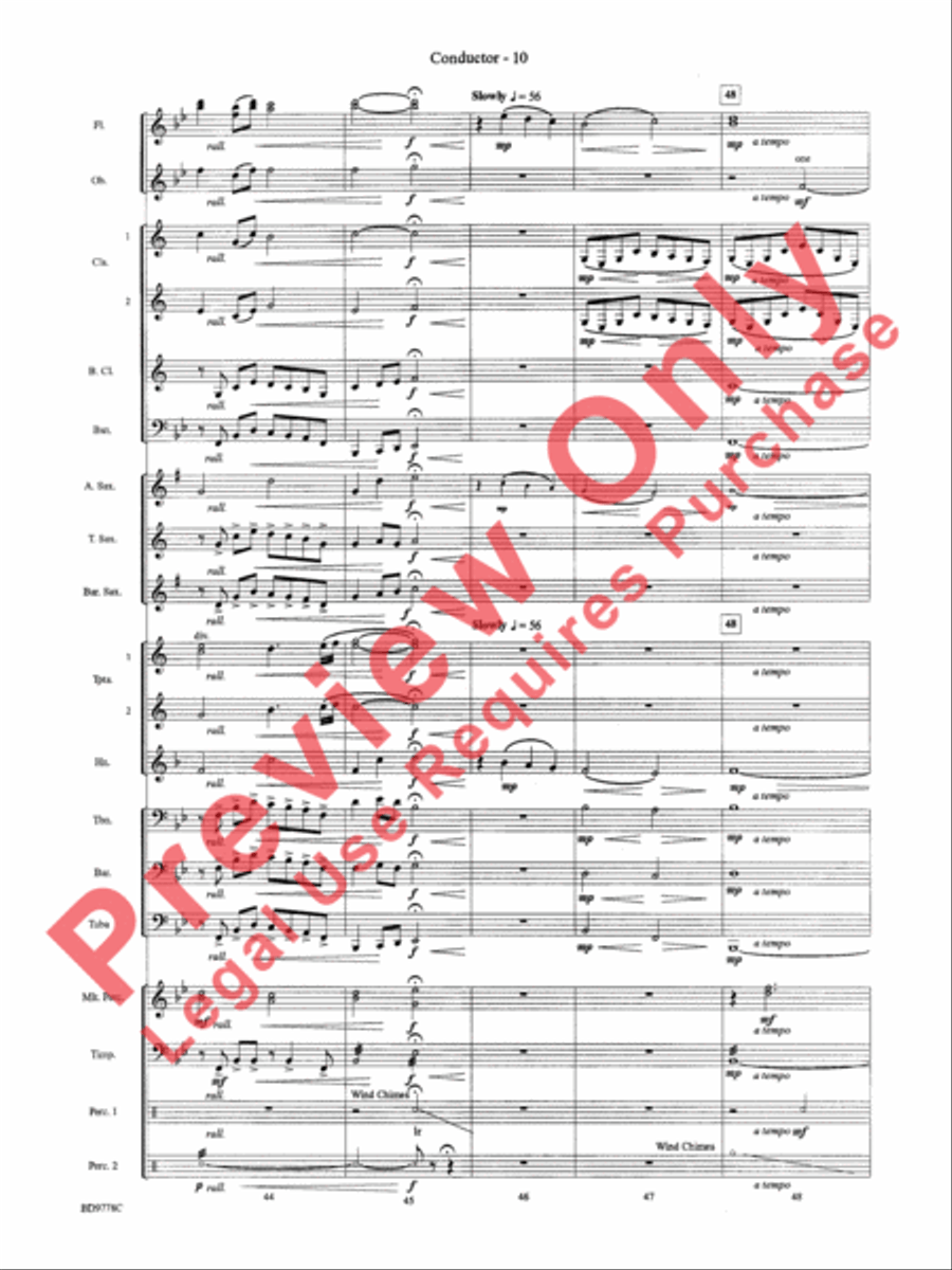 Cantique de Noel (O Holy Night) Concert Band scores gallery preview page 12