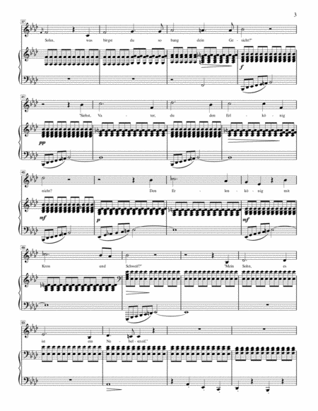 Schubert - Erlkonig - Medium Voice in F minor
