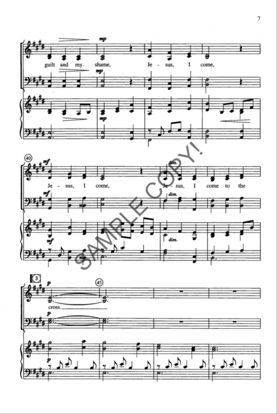 Shadow of the Cross 4-Part scores gallery preview page 5