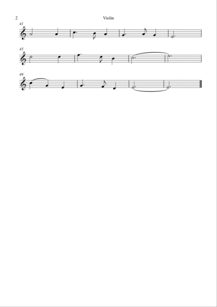 Franz Gruber - Silent Night (Violin and Viola Duet) Small Ensemble scores gallery preview page 5