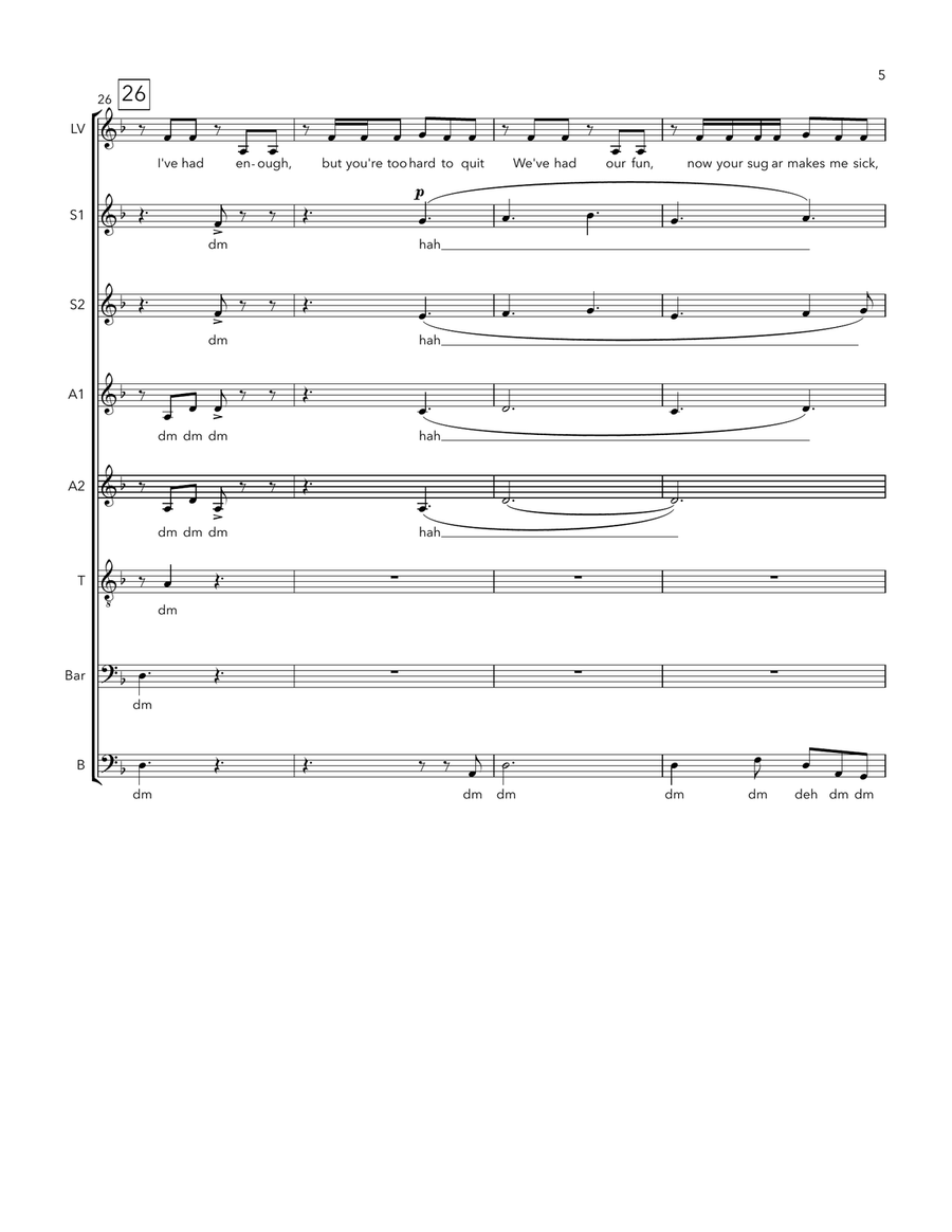 Joke's On You Divisi scores gallery preview page 5