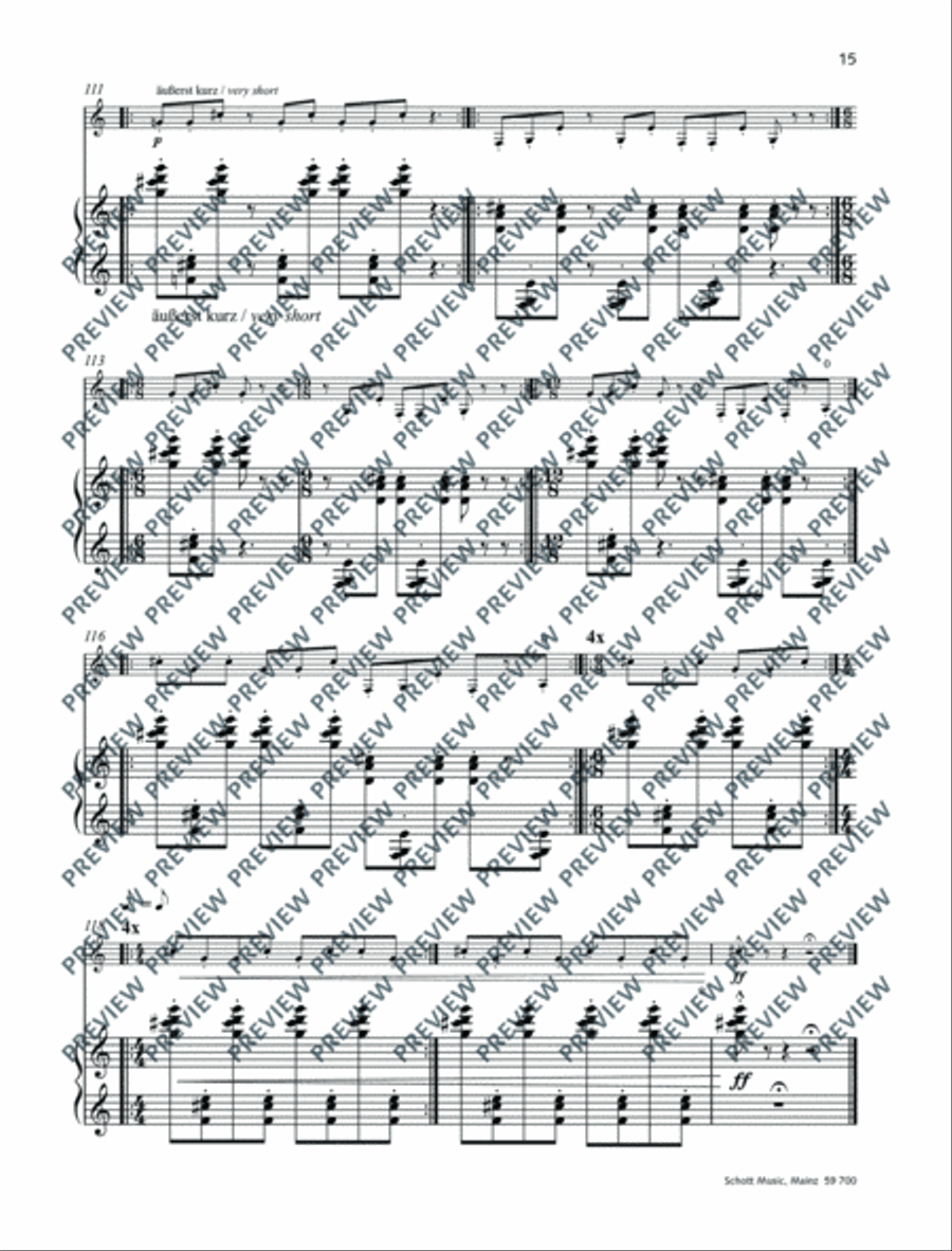 Zwei Studien zu einer Landschaft Piano Accompaniment scores gallery preview page 16