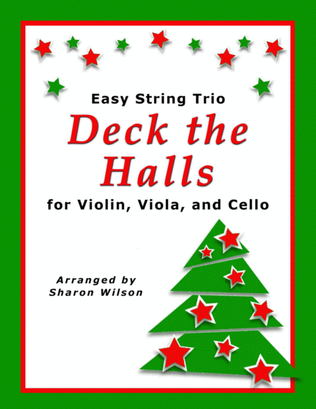 Book cover for Deck the Halls (for String Trio – Violin, Viola, and Cello)