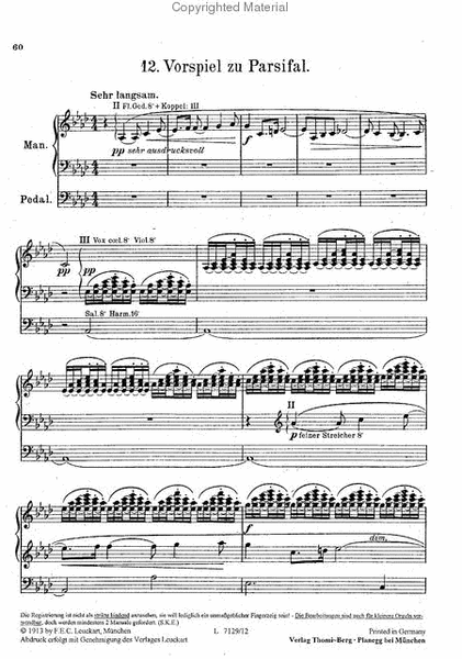 Richard Wagner Album - Nr. 12 und 13: Parsifal (Vorspiel - Gralsglocken und Abendmahlsszene)