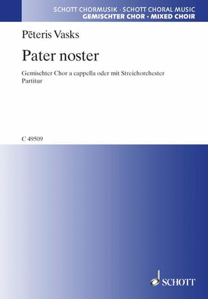 Vasks Pater Noster Satb.chor Cappella
