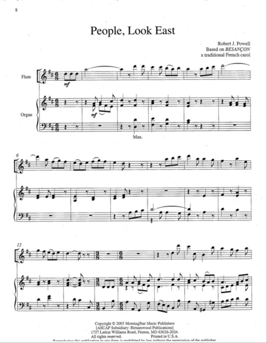 Four Advent Pieces for Flute and Organ Flute scores gallery preview page 5