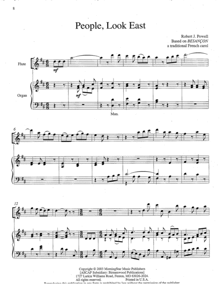 Four Advent Pieces for Flute and Organ