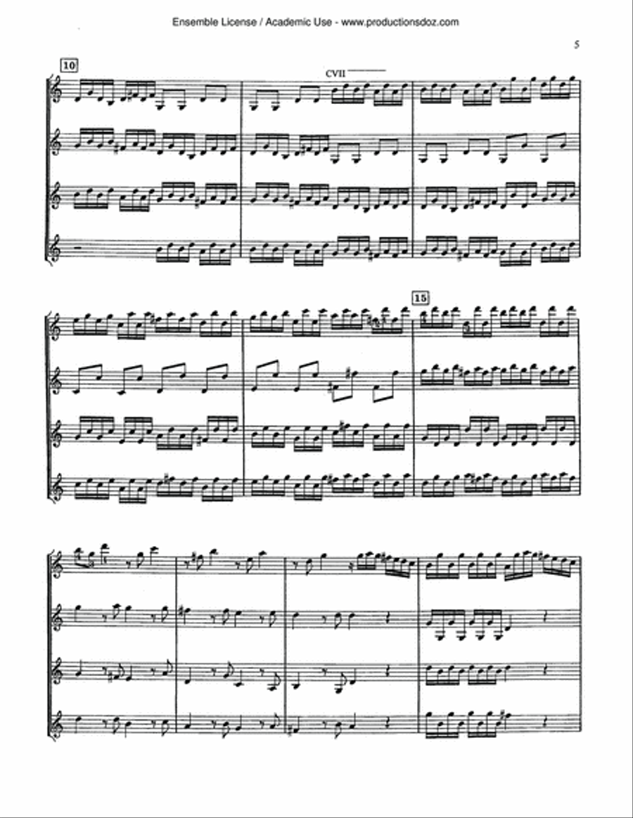 Sonata in C Sonata in C Guitar Ensemble scores gallery preview page 5