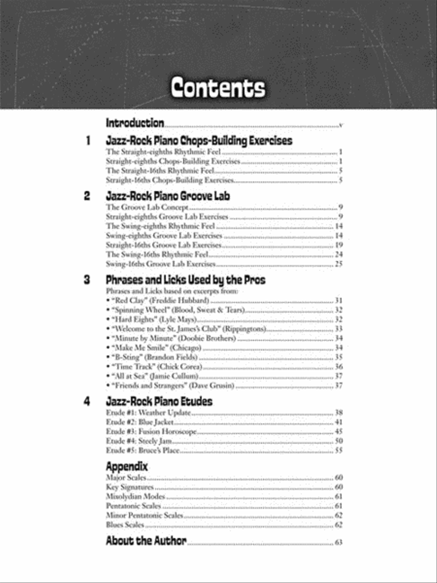 Jazz-Rock Piano Chops Piano Method scores gallery preview page 3
