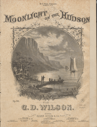 Moonlight on the Hudson. Morceau De Salon Pour le Piano
