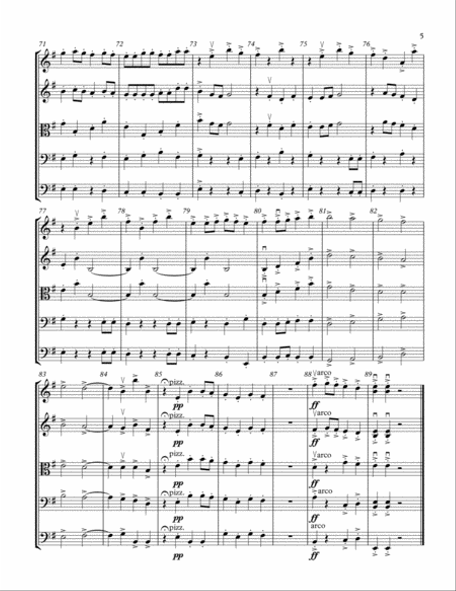 Airplanes (Beginning String Orchestra) String Orchestra scores gallery preview page 5