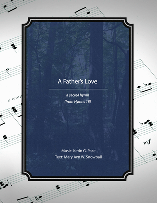 Book cover for A Father's Love, a hymn