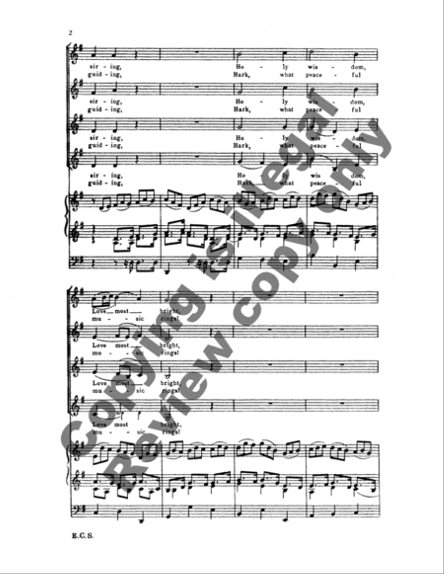 Jesu, joy of man's desiring (BWV 147) SSAA scores gallery preview page 4
