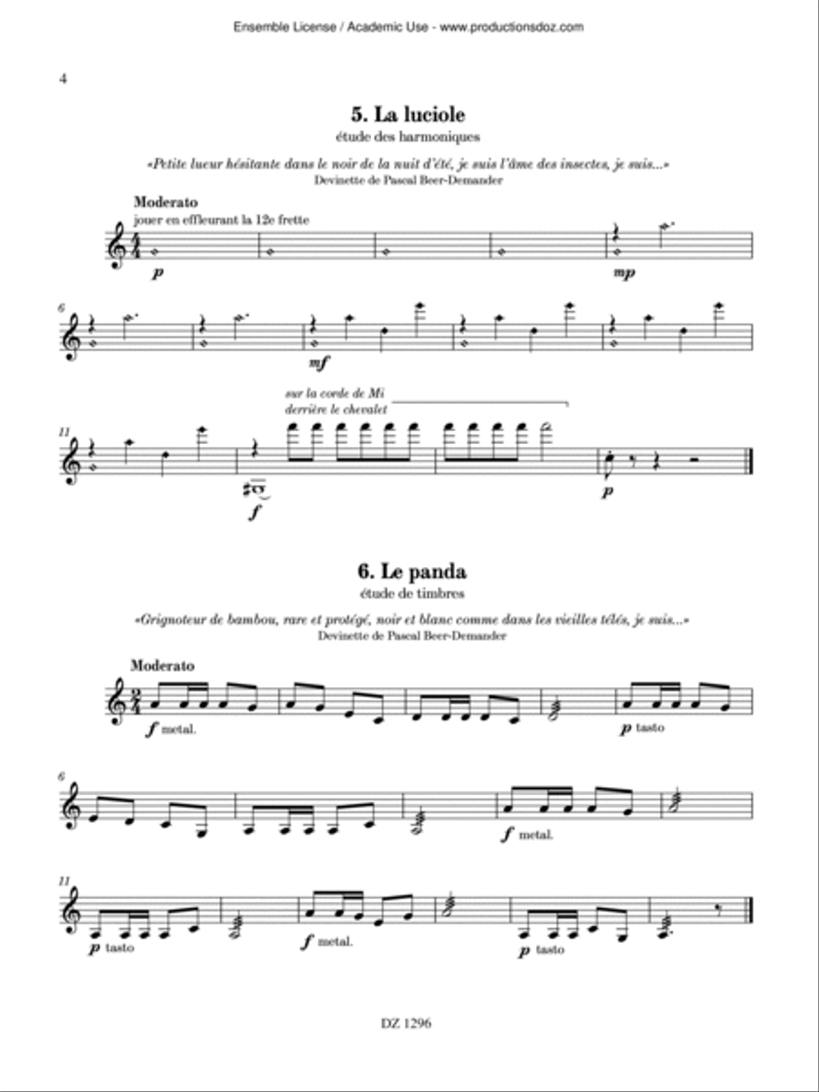 Bestiaire Bestiaire Mandolin scores gallery preview page 4