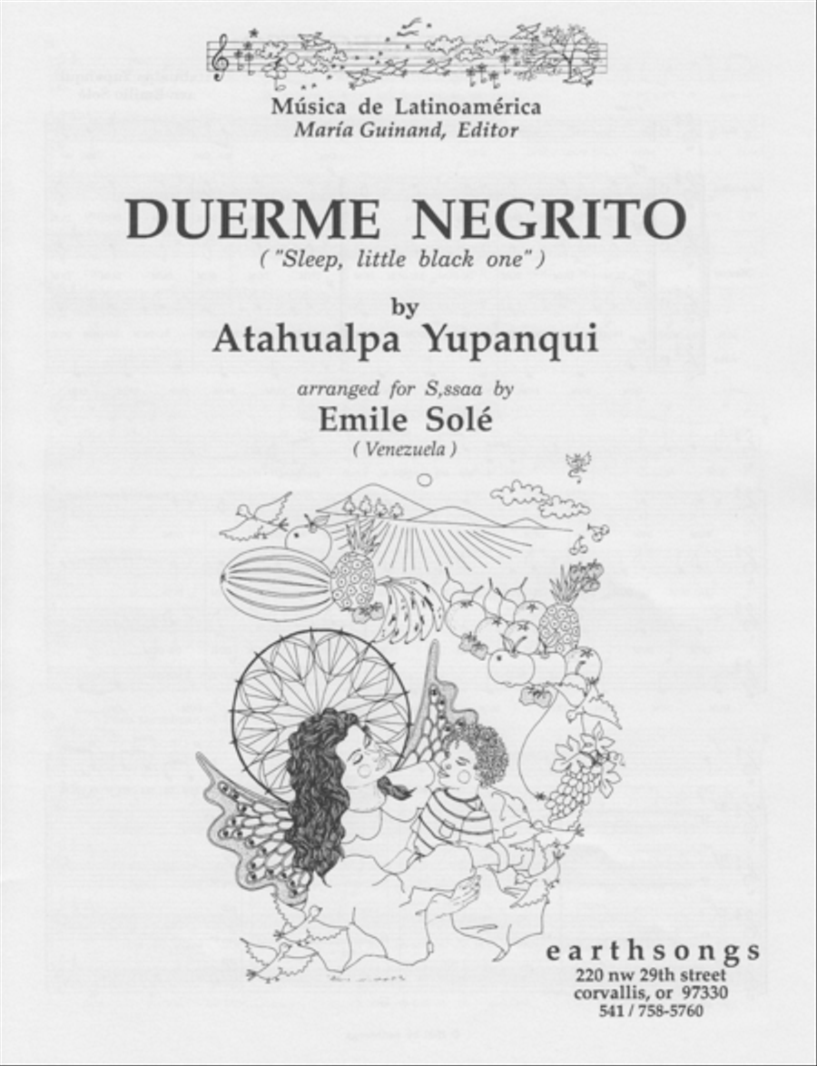 duerme negrito SSAA scores gallery preview page 1