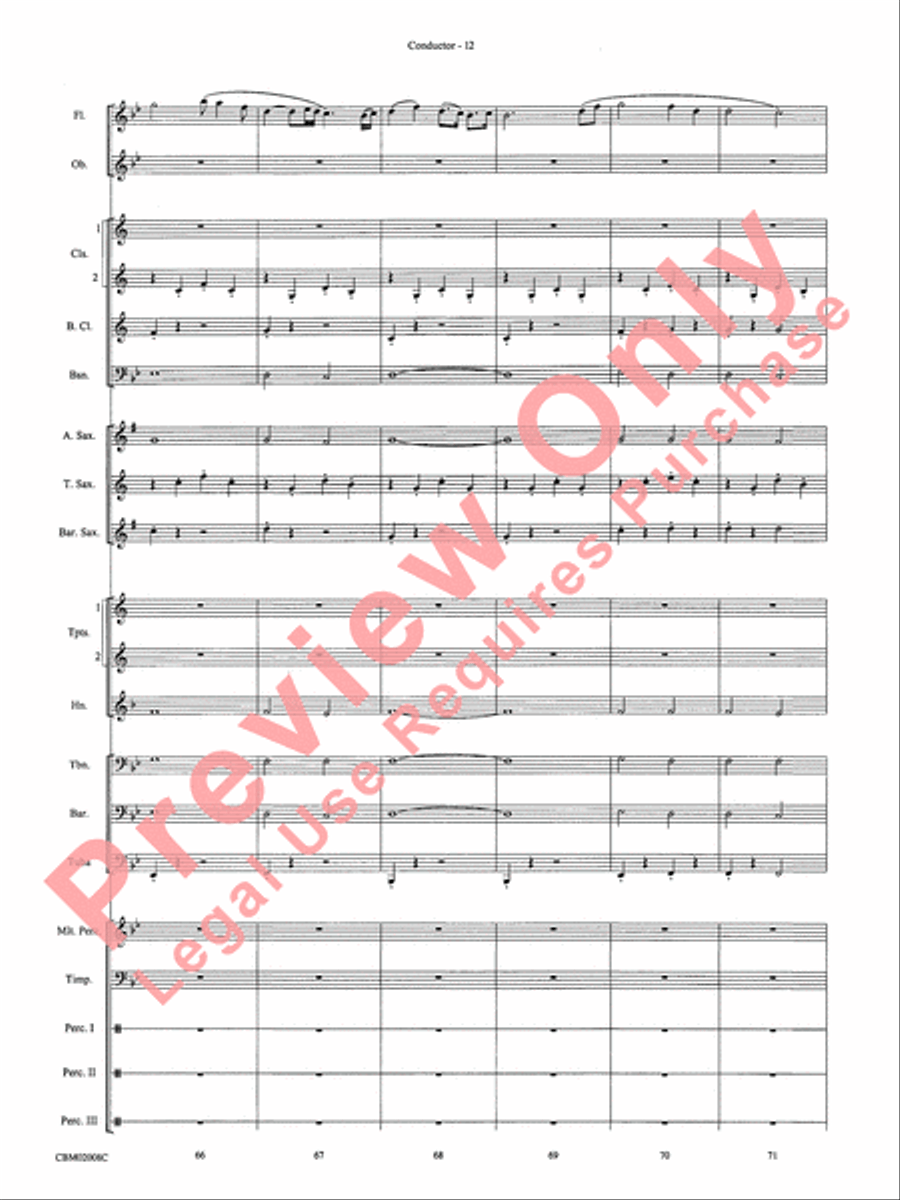 The Lord of the Rings: The Fellowship of the Ring, Highlights from Concert Band scores gallery preview page 14