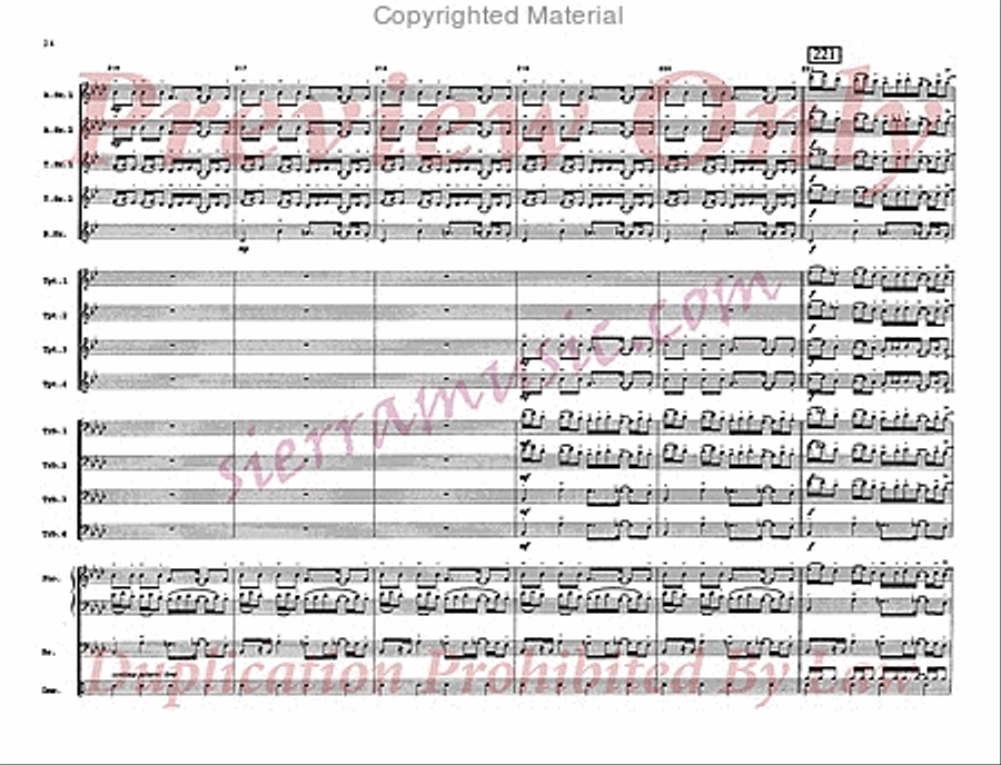Dorian Blue Big Band scores gallery preview page 25
