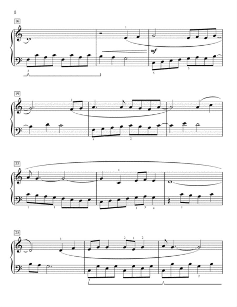 You've Got A Friend [Classical version] (arr. Phillip Keveren) Easy Piano scores gallery preview page 2