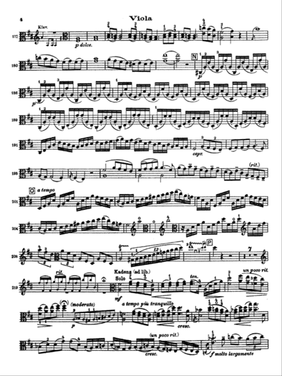 Stamitz: Concerto in D Major, Op. 1 Viola scores gallery preview page 6