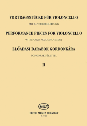 Book cover for Performance Pieces Volume 2 Violoncello Piano