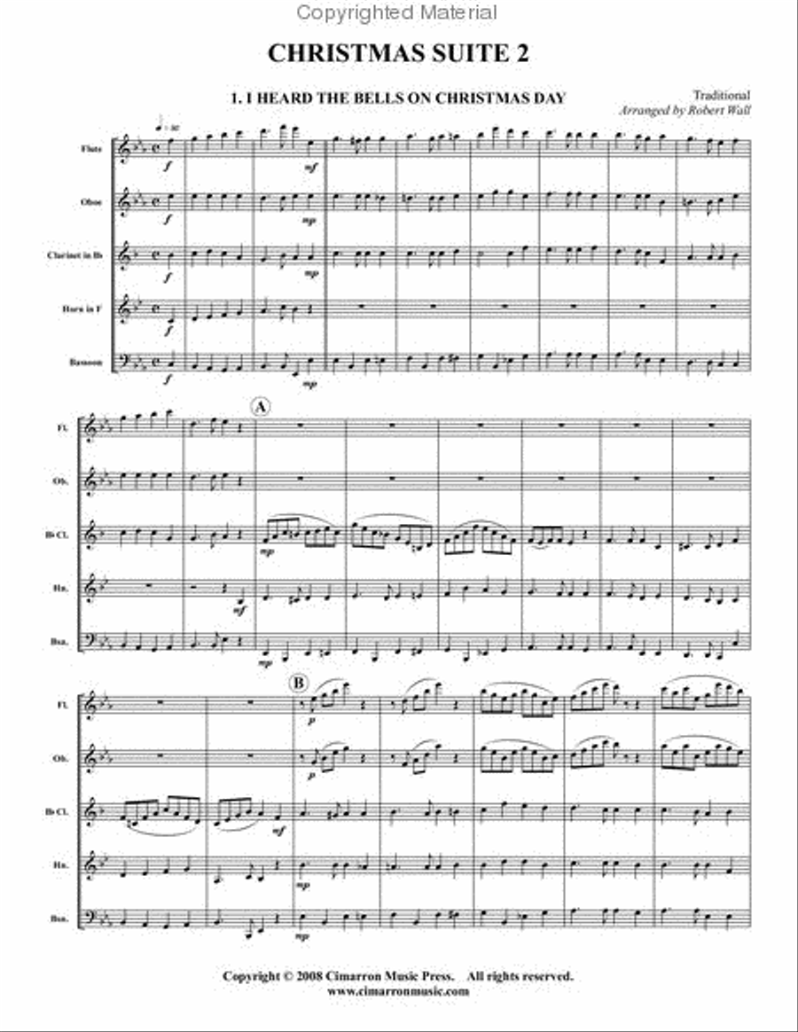 Christmas Suite 2 Christmas Suite 2 Woodwind Quintet scores gallery preview page 2