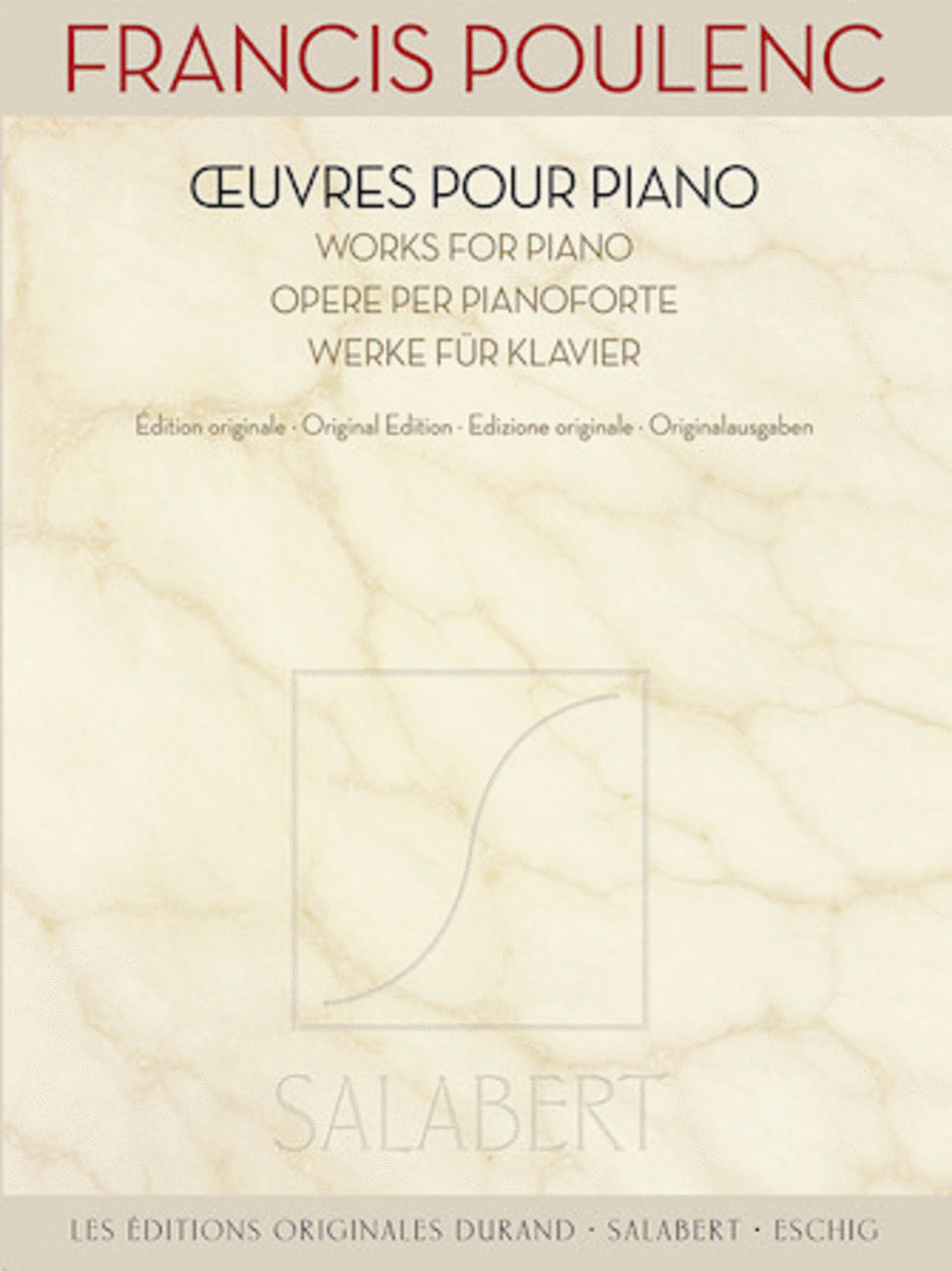 Francis Poulenc - Works for Piano