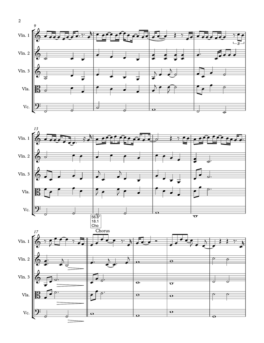 When God Made You String Quartet scores gallery preview page 2