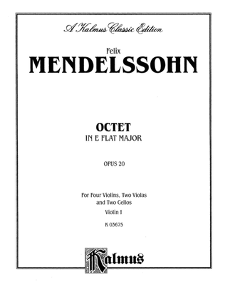 Book cover for String Octet in E-Flat Major, Op. 20: 1st Violin