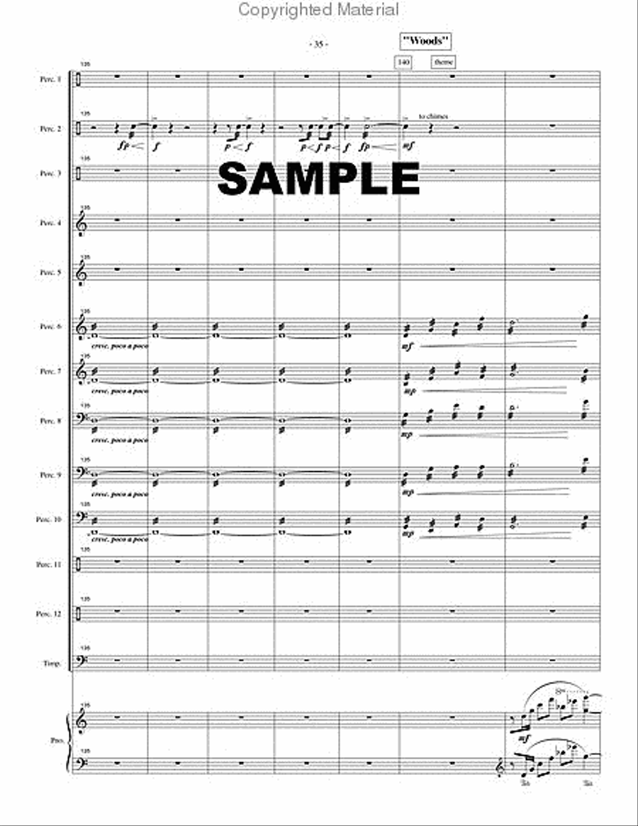 Concerto for Percussion Ensemble Percussion Ensemble scores gallery preview page 4
