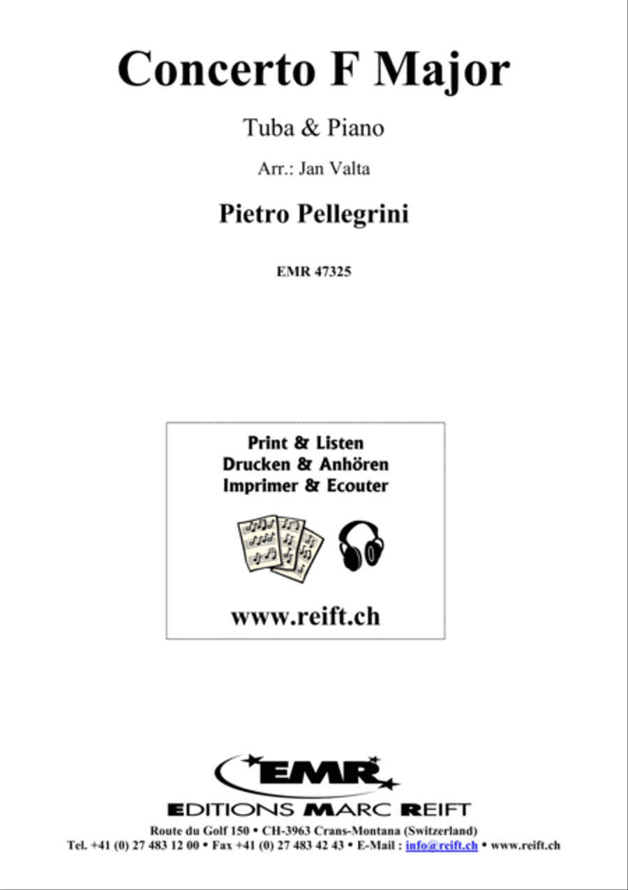 Concerto F Major Tuba scores gallery preview page 1