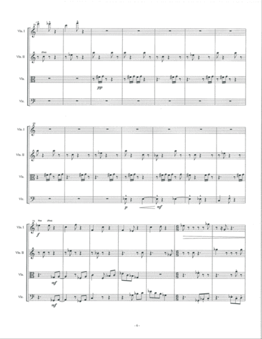 Asphixivision (Score & Parts) Chamber Orchestra scores gallery preview page 6