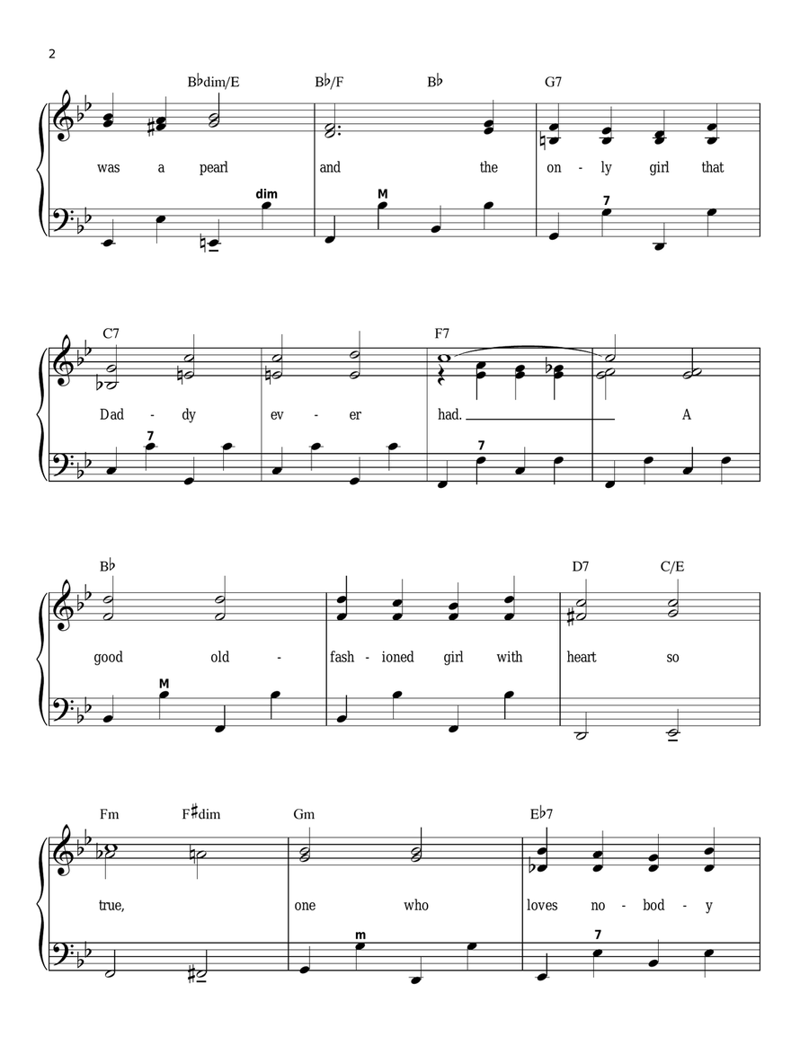 I Want A Girl (Just Like The Girl That Married Dear Old Dad) (arr. Gary Meisner) Accordion scores gallery preview page 2