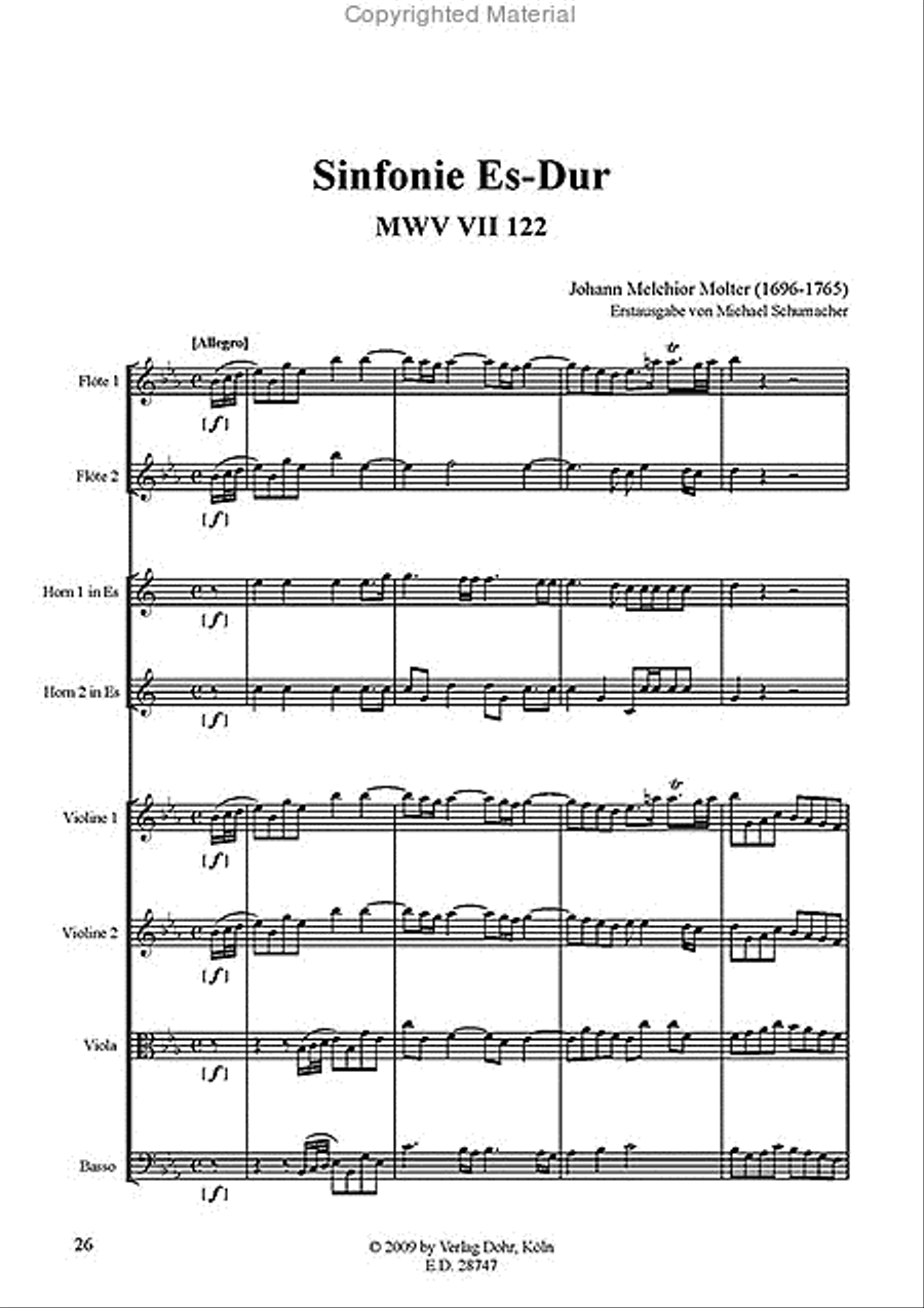 Sinfonien Nr. 121 & 122 Orchestra scores gallery preview page 3