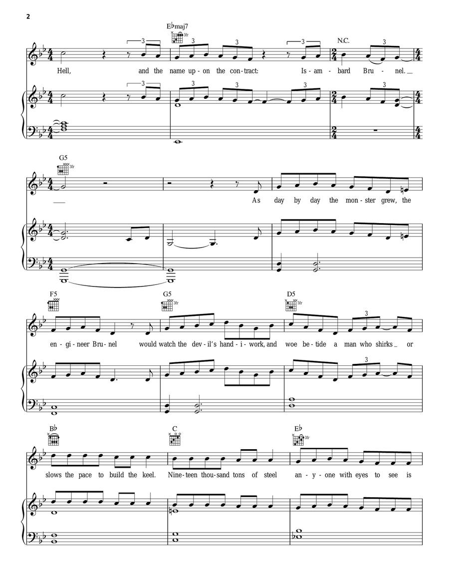 Ballad Of The Great Eastern Acoustic Guitar scores gallery preview page 2