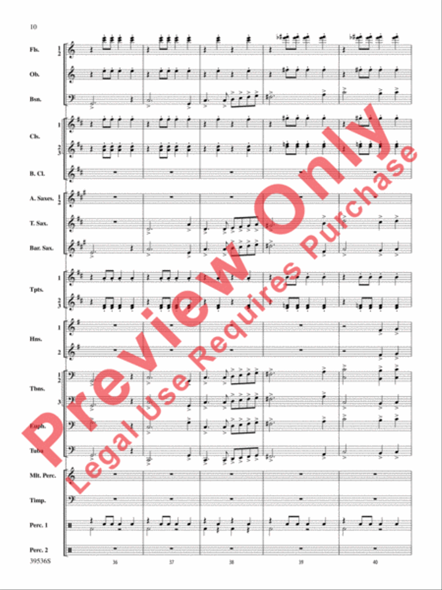 Screamers! Screamers! Concert Band scores gallery preview page 11