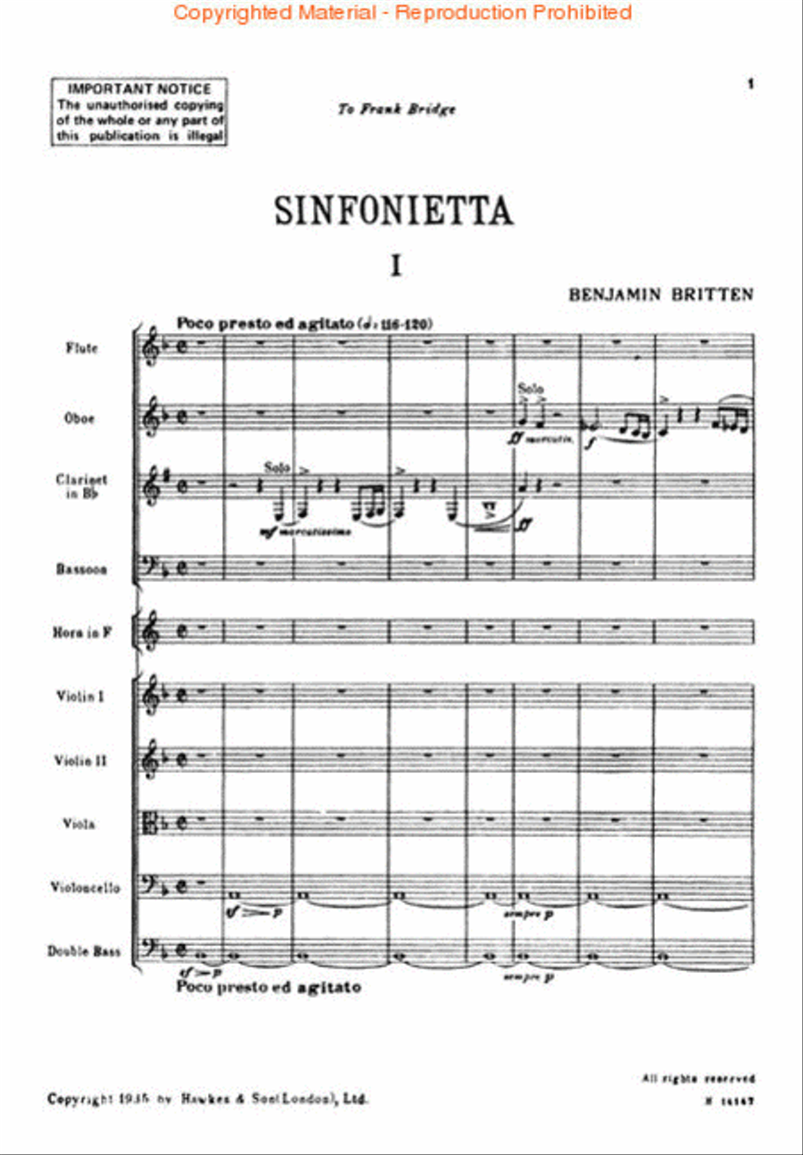 Sinfonietta, Op. 1 Sinfonietta, Op. 1 Orchestra scores gallery preview page 2