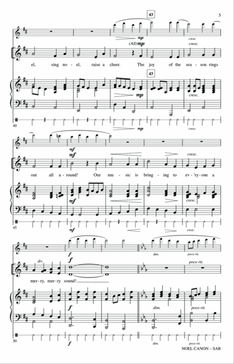 Noel Canon Noel Canon 3-Part scores gallery preview page 4
